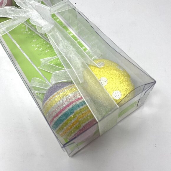Target 4 Count Frosted Easter Egg Picks Decor Bouquet Crafts - Picture 3 of 6